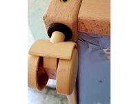 Wooden Playpen wheel mount / Laufgitter Rollenbefestigung by HAMMER_T