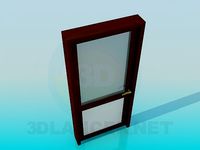 3D Model Door with frosted glass