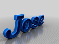 Letters name Jose by Printelx