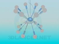 3D Model Chandelier Art Nouveau