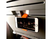 Airplane tray table iPhone 7/8 plus phone holder by developersteve