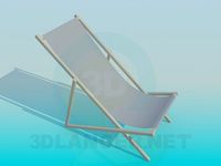 3D Model Beach sunbed