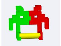 Space Invader Toilet Paper Holder Remix by hj0000001