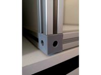3030 - 30mm corner connector for extruded aluminium section by Keleo