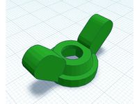 Butterfly for M6 nut, strenghtened by Gelisob