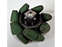 Vex Green Mecanum wheel mounts to Actobotics hubs by cheer4ftc