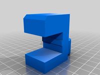 CR-10 mini Dial Indicator Mount for X-Axis v2 by BoMohamad