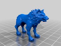 Low Poly Wolf by redstonemakes
