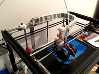 Ribbon Cable mod for Hypercube X-Carriage with Cable Chain by xxalxx