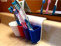 Backsplash toothbrush holder by wisco608