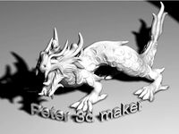 Japanese Dragon Sculpture by Peter3dmaker