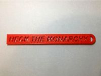Heck the Monarchy Keychain by DylonTjanaka