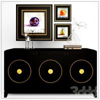 Декоративный набор с тумбой "Mathis Console"