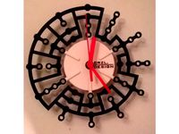 4-Bit Binary Wall Clock - Computer Geek Clock by crizzle