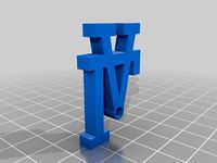 LA Dodgers key chain by 3Dmaker87