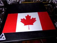 Canada Flag in Multi-Color single layer with various prints by gallaghersart