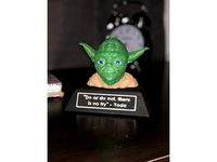 Yoda Bust and Plaque by sdas683