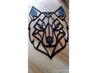 Geometric Wolf Wall Sculture by kaju666