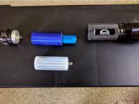 3 AAA LED flashlight 14500 battery adapter by superpirson