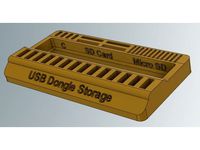 USB Dongle SD Card storage organizer by FPV_Pilot