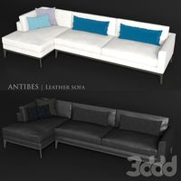 ANTIBES | Leather Corner Sofa
