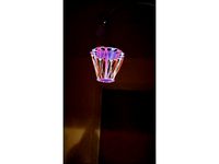 EL wire chandelier / lamp by poblockim