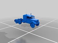 SimplePlanes vintage style conventional cab hauler. by R_ain_D_own_
