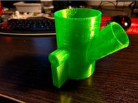 2.5" Tubing Coupler w/ 1.25" & 0.625" Side Connections by pquijal