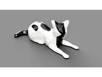 Dual Color Low Poly Cat by AdamsLab