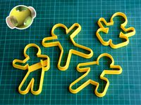 Customizable Gingerbread Man (cookie cutter) by SavageRodent