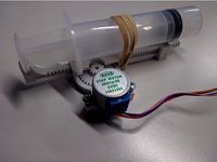 Syringe pump (50ml - almost completely 3D printed) by joaps