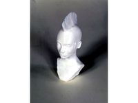 mohawk girl bust by atze_peng