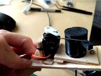 Lightweight RC plane nosewheel steering unit by C_Tyler