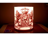 Wapen Van Nederland (Coat Of Arms Of The Netherlands) Lithophane Lamp by 3DWP