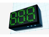 3 Digit Digital Display Bezel and Case by mhogan