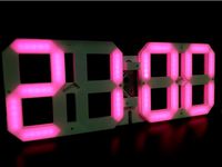 ws2812b LED wall and desktop clock (144LEDs/m 5LEDs/segment) by itoshin