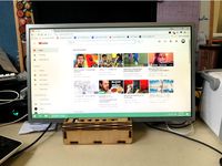 Laser Cut - Stand for Recycled Monitor  by Zendik
