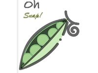 Vegetable pun embroidery by aevictory