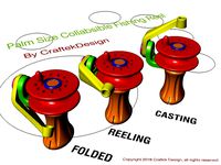 Palm sized Collapsible Fishing Reel-Revised #1 by JdCubed789