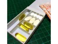 Customizable Pill Box with Sliding Top by kijja