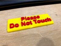 OCD 3D Printer Warning Sign for meets. by CO-OCD