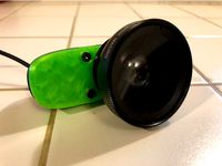 Logitech C270 Camera w/adjustable focus and wide angle lens adapter by CO-OCD