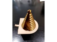 Pegboard holder for Neiko Titanium Step Drill by molotok3D