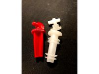 Toilet lid hinge by Plastmartin