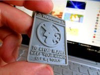 Funny Warning Sign - Keep Hands Off by FiveNights