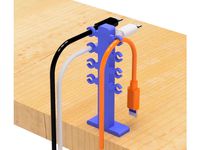 USB cable holder (hold type) by EIJIRO