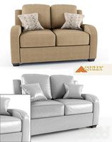 Ashley-Circa Taupe Loveseat