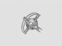 Sphericon - triangle based sphere - wire based and balanced v2- rolling functional sculpture by AzurOne