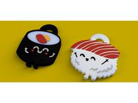 Sushi couple keychain <3 by DanielEcheverria1