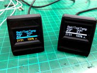 Octoprint 3D Printer Status Monitor - Wemos D1 Mini & SSD1306 by Stevetecx